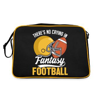 There's No Crying In Fantasy Football Commish - Retro Bag - black/gold - Back