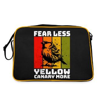 Yellow Canary Yellow-bellied Girlitz - Retro Bag - black/gold - Back