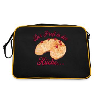 Grand-mère gâteau cuisson Frankfurter Wreath cuisine - Sac Retro - noir/or - Dos