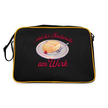 Grand-mère gâteau cuisson Frankfurter Wreath cuisine - Sac Retro - noir/or - Dos