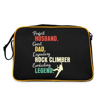 Climber Dad - Retro Bag - black/gold - Back