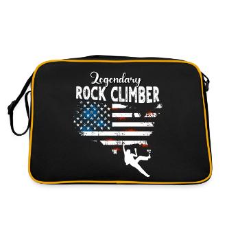 Climbers US - Retro Bag - black/gold - Back