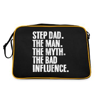 Step Dad The Man The Myth Bonus Dad Funny - Retro Bag - black/gold - Back