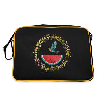 Watermelon - Retro Bag - black/gold - Back