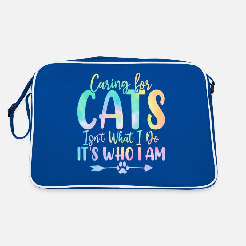 Prendre soin des chats n’est pas ce que je fais Cat Tie Dye Sac Retro