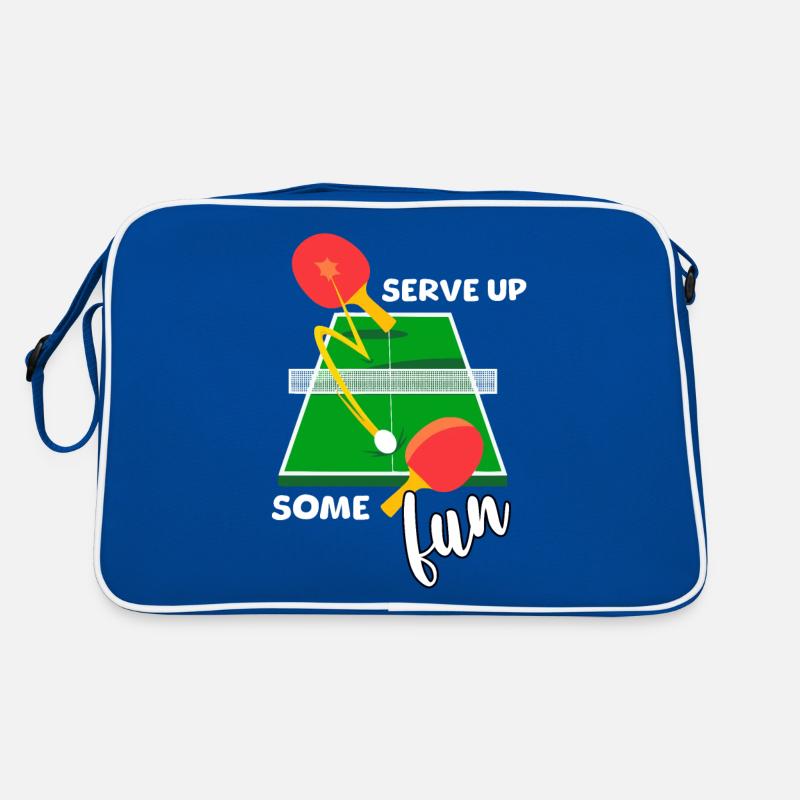 Funny Table Tennis Saying Retro Bag