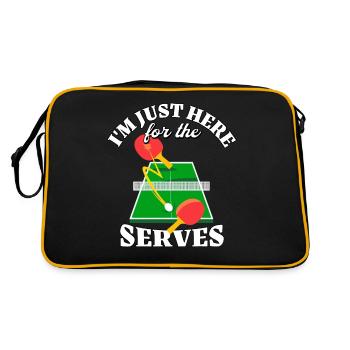 Table Tennis - Retro Tasche - Schwarz/Gold - Hinten