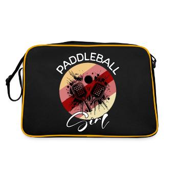 Paddleball Girl - Retro Bag - black/gold - Back