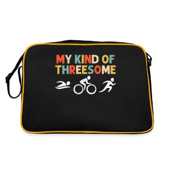 My Kind Of Threesome Retro Triathlete Marathon - Retro Bag - black/gold - Back
