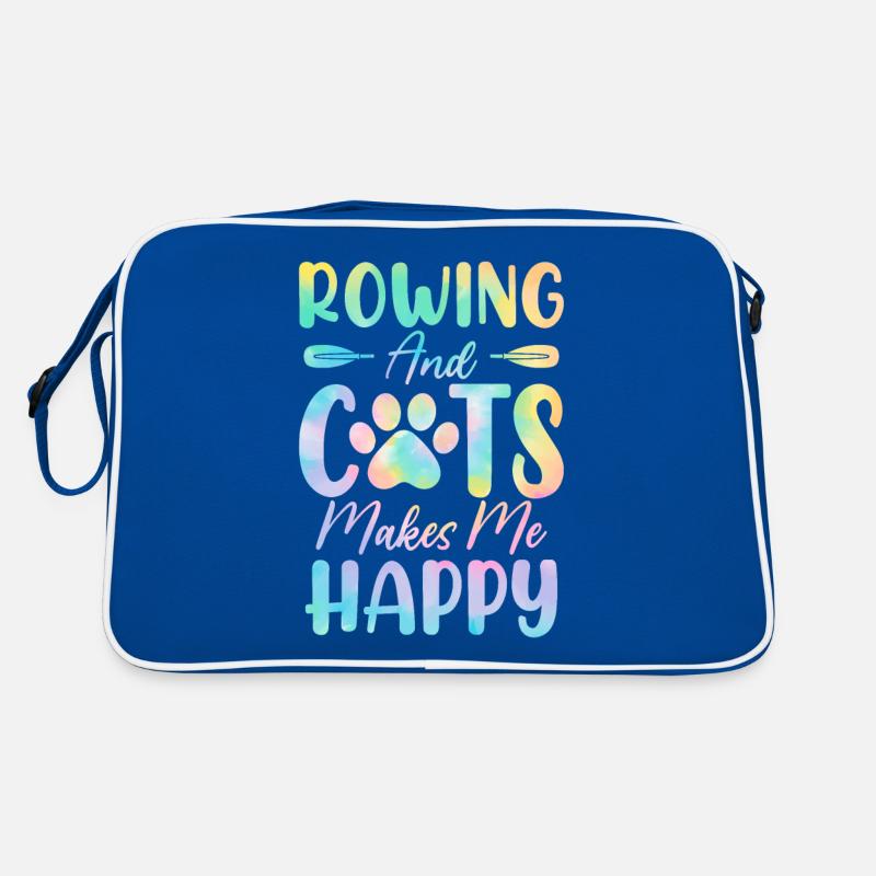 Ramer Et Chats Me Rend Heureux Chat Tie Dye Drôle Sac Retro