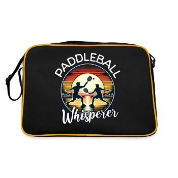 Paddleball Whisperer - Retro Bag - black/gold - Back