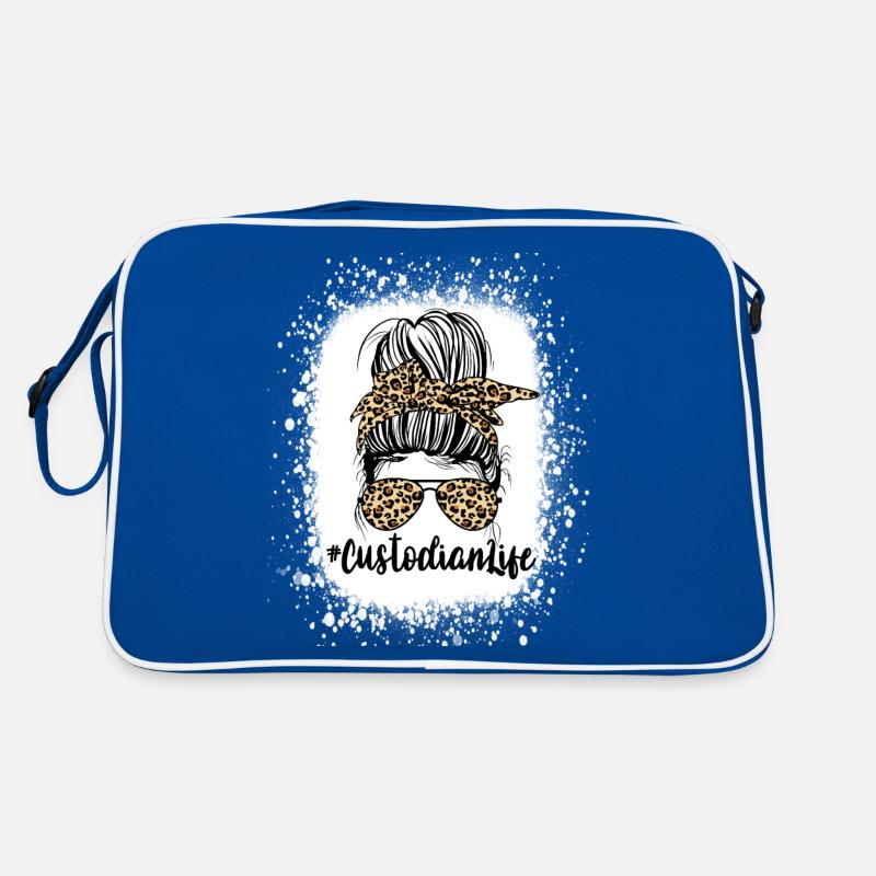 Custodian Life Messy Bun Léopard Guépard Sac Retro