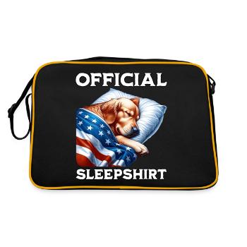 Chemise de nuit Retriever US - Sac Retro - noir/or - Dos