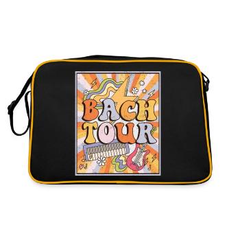 Junggeselle Jungesellenabschied - Retro Tasche - Schwarz/Gold - Hinten