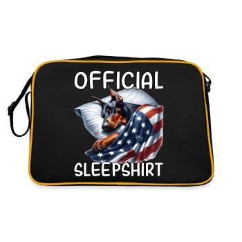 Doberman US Chemise de nuit - Sac Retro - noir/or - Dos