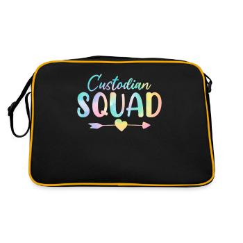 Gardien Squad Tie Dye Maid Cleaner School - Sac Retro - noir/or - Dos