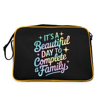 C’est une belle journée pour réaliser un tie-dye familial - Sac Retro - noir/or - Dos