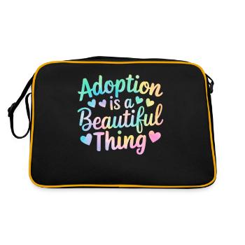 L’adoption est une belle chose Tie Dye Foster Care - Sac Retro - noir/or - Dos