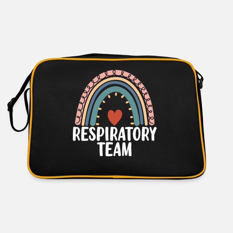 Respiratory Team Boho Arc-en-ciel Pulmonaire Poumon Sac Retro