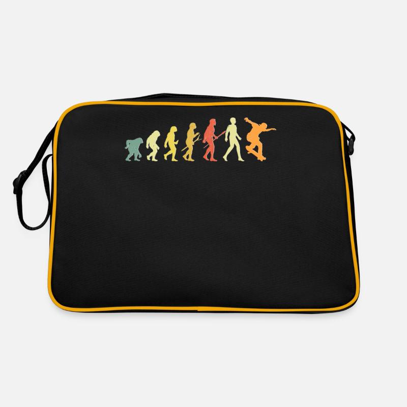 Skating Evolution Retro Skate Funny Skateboarding Retro Bag