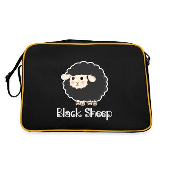 Black Sheep - Retro Bag - black/gold - Back