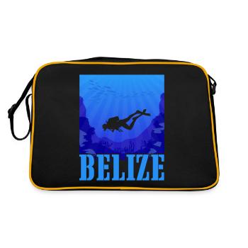 Belize Latino Belizean Belizean Maya Cadeau - Sac Retro - noir/or - Dos