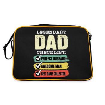 Dad Game Collector Fête des pères - Sac Retro - noir/or - Dos