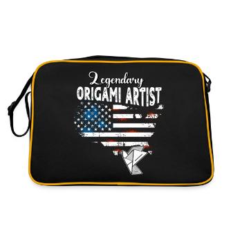 Origami US - Retro Bag - black/gold - Back