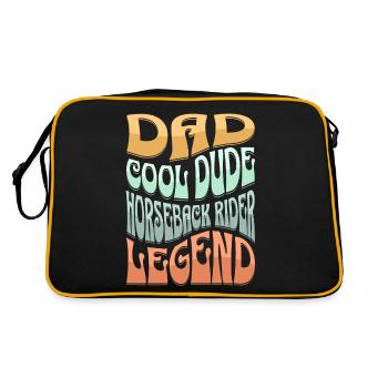 Dad Rider Rider - Retro Bag - black/gold - Back