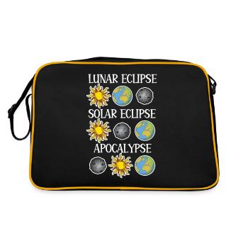 Lunar Eclipse Solar Eclipse Apocalypse - Retro Bag - black/gold - Back