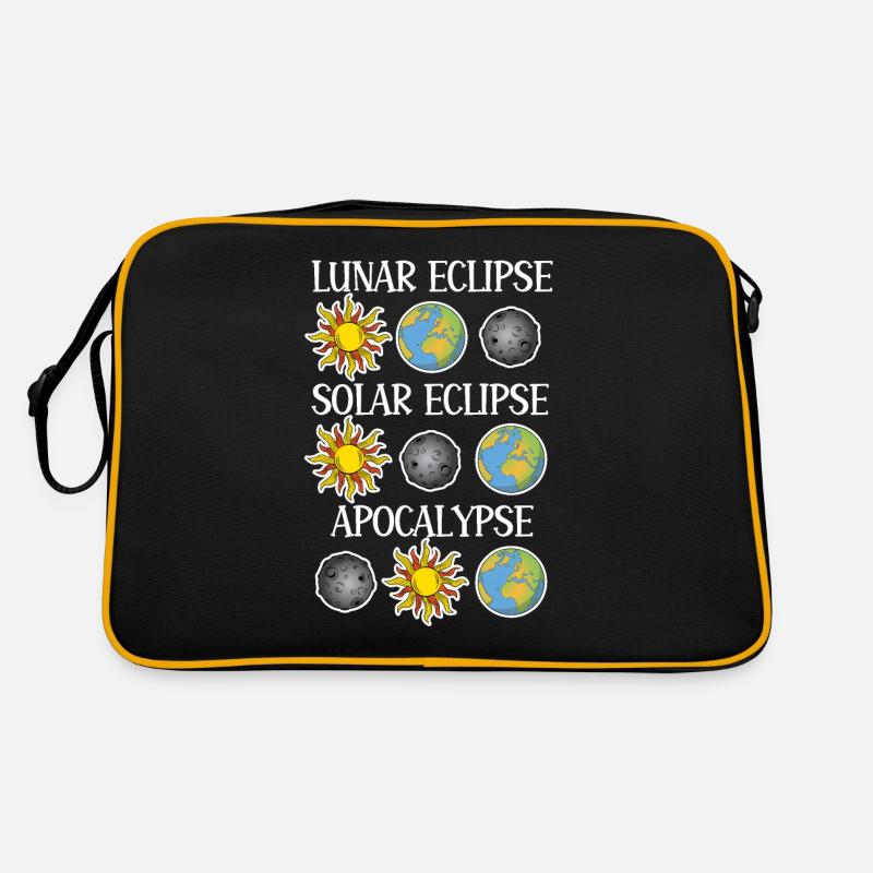 Lunar Eclipse Solar Eclipse Apocalypse Retro Bag