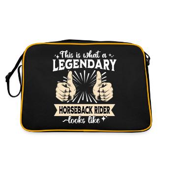 Legendary Horseman Rider - Retro Bag - black/gold - Back
