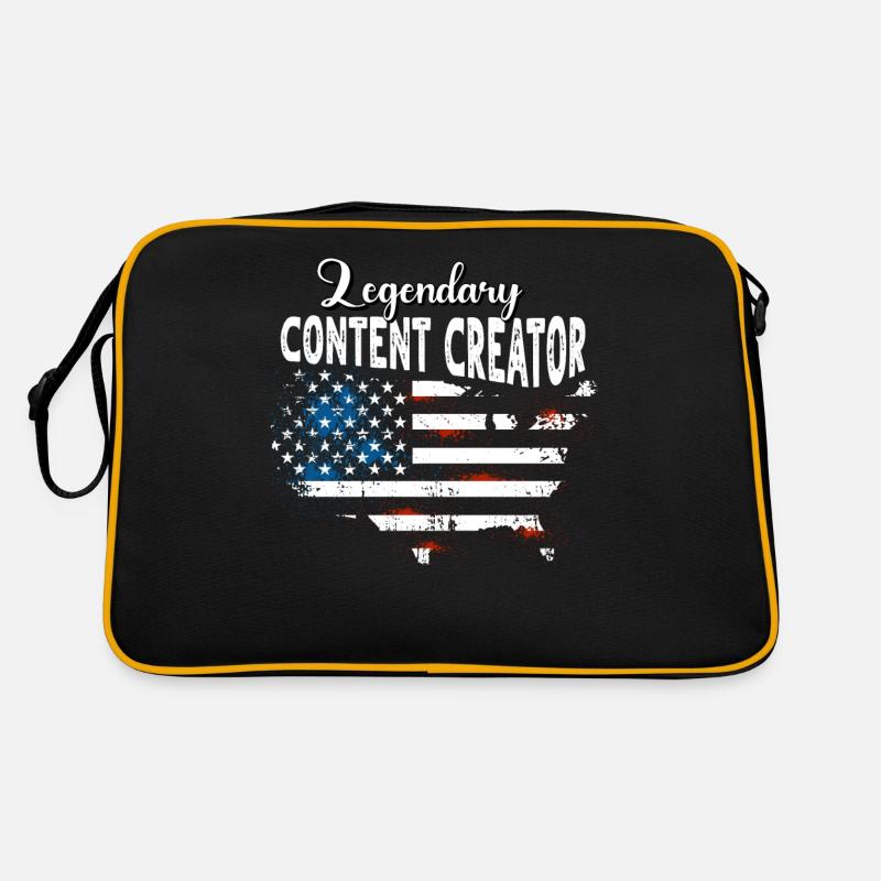Content Creator US Retro Tasche