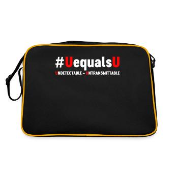 U est égal à U Ruban rouge indétectable - Sac Retro - noir/or - Dos