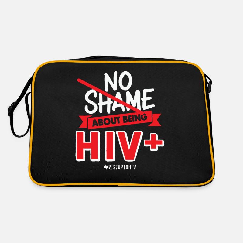 Pas de honte à être séropositif Ruban Rouge sida Sac Retro