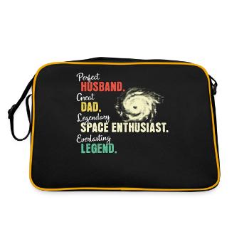 wSpace Enthusiast Dad - Retro Bag - black/gold - Back