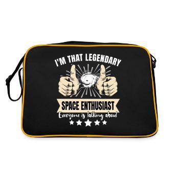 wLegendary Space Enthusiast - Retro Bag - black/gold - Back