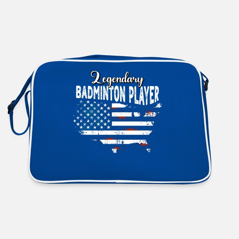 Badmintonspieler US Retro Tasche