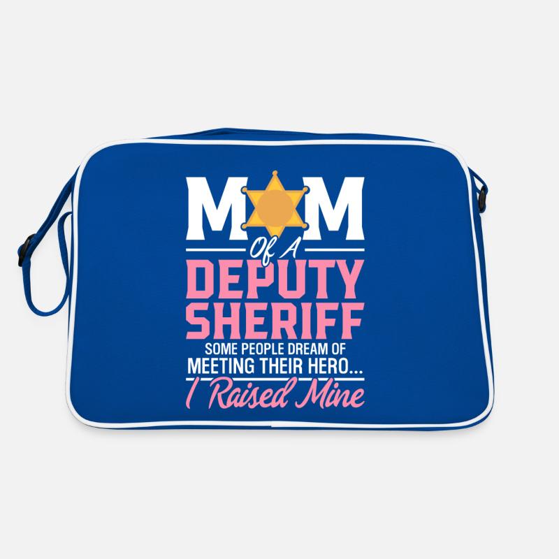 Stellvertretender Sheriff Mutter Ersthelfer Stellvertretende Mutter Retro Tasche