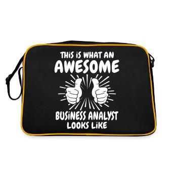 Business Analyst - Retro Bag - black/gold - Back
