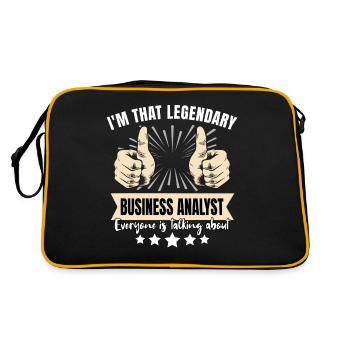 Analyste d’affaires légendaire - Sac Retro - noir/or - Dos