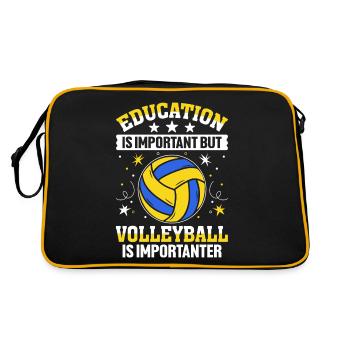 L’éducation est importante, mais le set de puisard est drôle - Sac Retro - noir/or - Dos