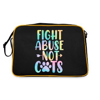 Lutter contre les abus Pas les chats Tie Dye Refuge Foster - Sac Retro - noir/or - Dos