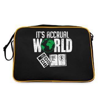 C’est la comptabilité d’exercice Comptabilité mondiale Comptabilité amusante - Sac Retro - noir/or - Dos