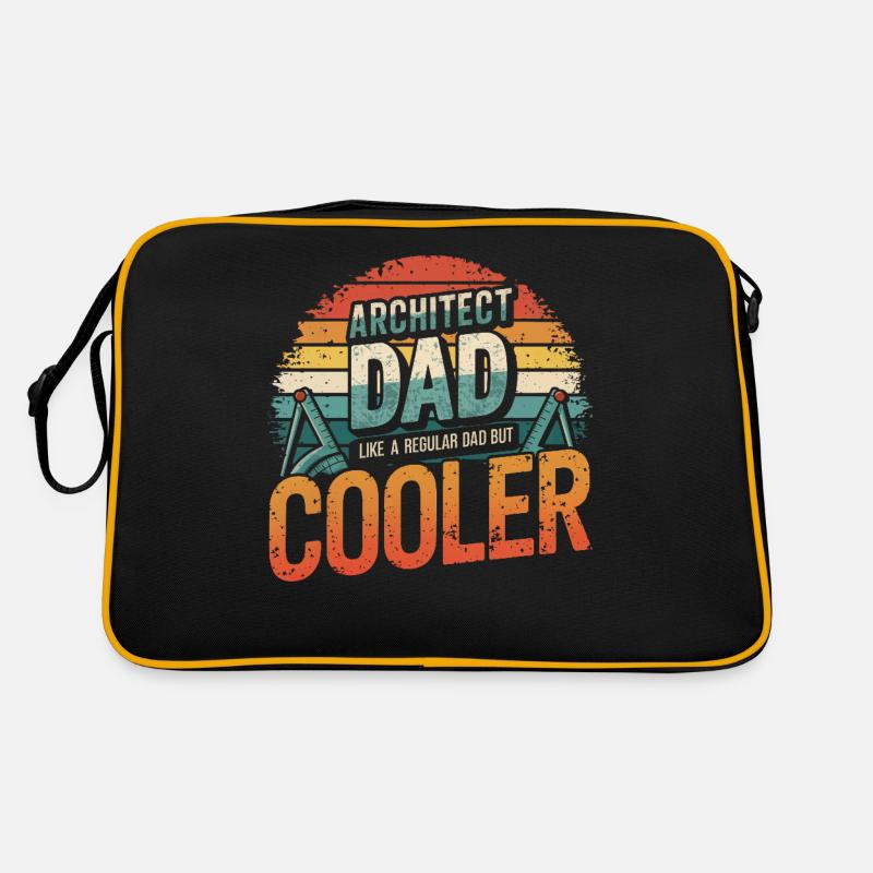 Architect Dad Like a Regular Dad But Cooler Retro Retro Tasche