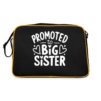 Promu à l’annonce de grossesse de la grande sœur - Sac Retro - noir/or - Dos