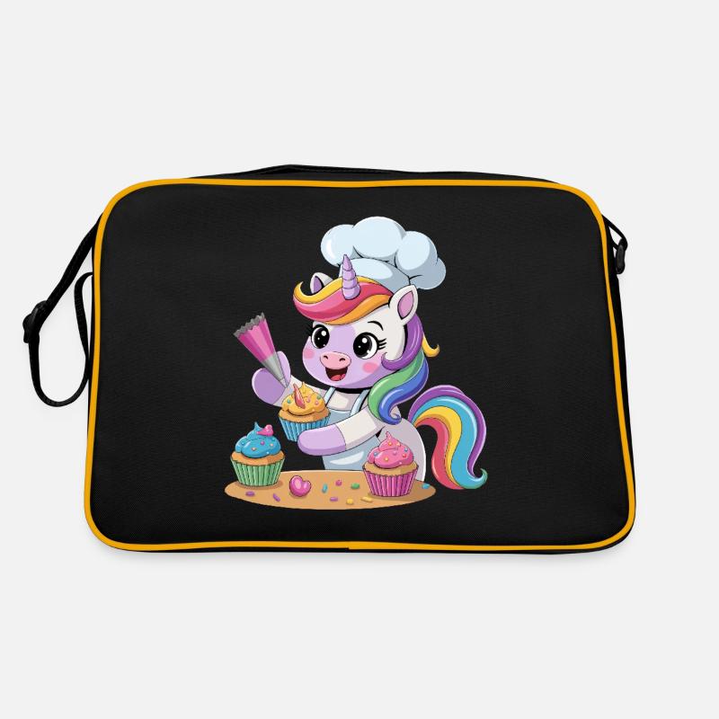 Mignon Licorne Boulanger Arc-en-ciel Cuisson Cupcake Cadeaux Sac Retro