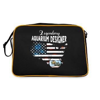 Concepteur d’aquarium US - Sac Retro - noir/or - Dos