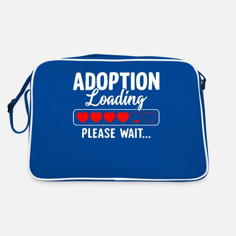 Adoption Loading Bitte warten Lustige Adoption Retro Tasche