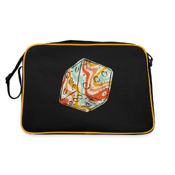 Brettspiel - Retro Tasche - Schwarz/Gold - Hinten